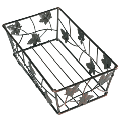 Bronze Leaves Guest Towel Basket