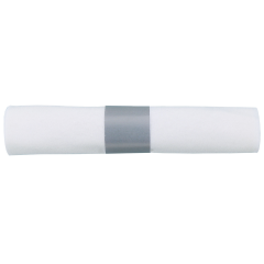 White Linen-Like® CaterWrap® Napkin Rolled Cutlery