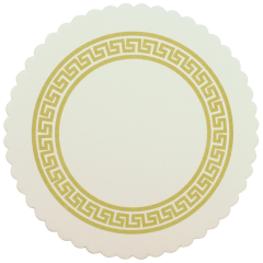 Gold Greek Key Budgetboard Coasters 