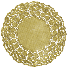 Gold Foil Doilies
