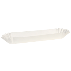 Heavyweight Fluted Hot Dog Tray
