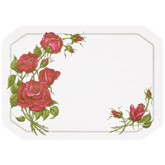 10" x 14" Roses Paper Placemats 1000 ct.